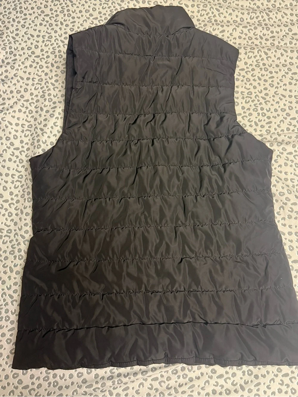 Michael Kors Black Quilted Puffer Vest with Gold-Tone Zipper